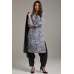 Grey & Black Pakistani Designer Ready To Wear Salwar Kameez