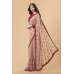 zACS-711 PEACH AND RED GEORGETTE OCCASION WEAR INDIAN SAREE