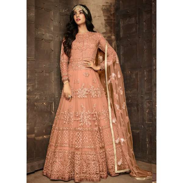ORANGE ASIAN WEDDING & FESTIVE GOWN (4 weeks delivery)