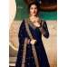 Navy Blue Indian Long Party & Mehndi Wear Gown