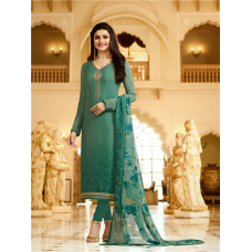 Green Royal Kaseesh Crepe Silkina Designer Salwar Suit 