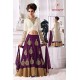 A0001 Purple Arihant Wedding wear Lengha Dress