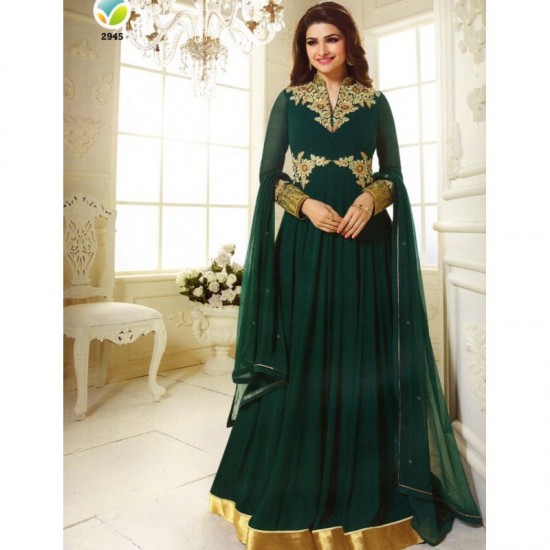 K2945 Dark Green KASEESH PRACHI Anarkali Wear 