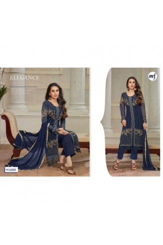 M63001 Blue Maria B Style Salwar Kameez