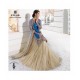 Z-12005 Blue With Beige ETHNIC ZOYA EID AND WEDDING LENGHA