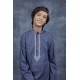 Grey Pakistani Designer Kurta Shalwar for Kids