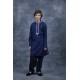 Navy Blue Designer Embroidered Shalwar Kurta for Kids