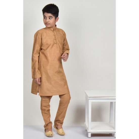 Dark Beige Boys Ethnic Wear