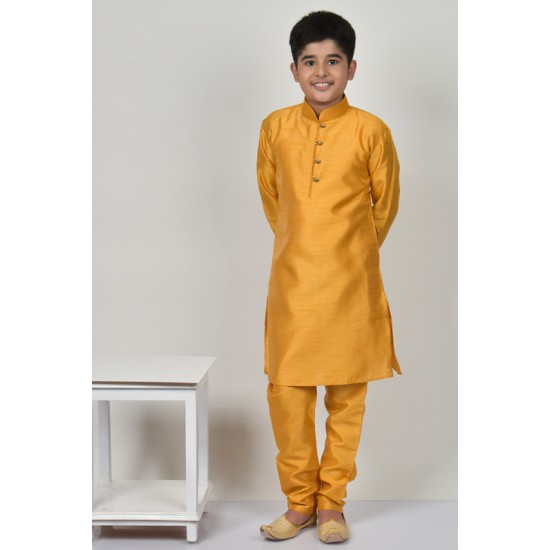 Mustard Kids Kurta Pajama Indian Boyswear