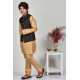 Boys Black Jamawar Waistcoat