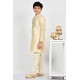 Light Gold Indian Kids Party Wedding Kurta Pajama