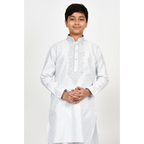 Light Blue Pakistani Boys Fancy Kurta Pajama