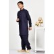 Navy Blue Boys Casual Kurta Shalwar 