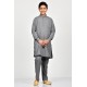 Dark Grey Modern Boys Kurta Shalwar Suit