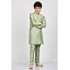 Sage Green Traditional Style Boys Kurta Pajama