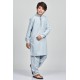 Light Blue Embroidered Pakistani Boys Kurta Shalwar