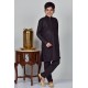 Black Traditional Boys Desi Kurta Pajama