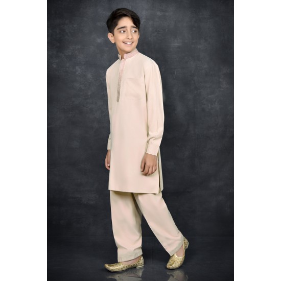 Champagne Pakistani Boys Eid Kurta Shalwar