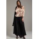 Peach & Black Modern Style Readymade Palazzo Suit