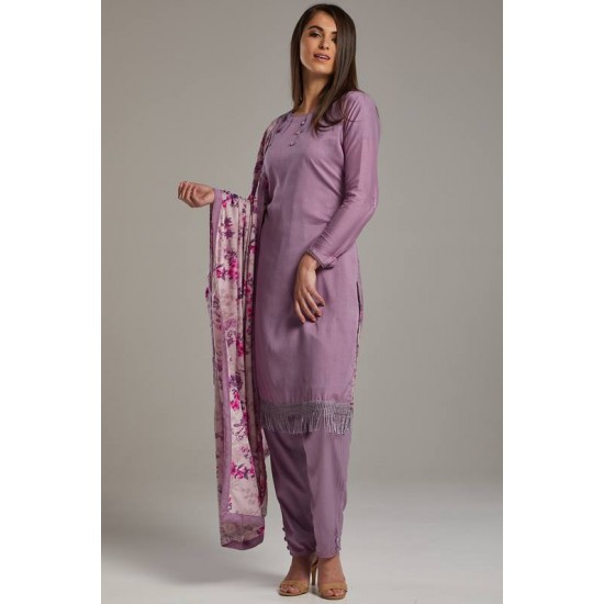 Purple Readymade Indian Salwar kameez