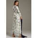White C Cut Kurta Floral Printed Designer Suit