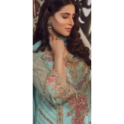 BISCAY GREEN CHIFFON EMBROIDERED LUXURY PAKISTANI STYLE SUIT BISCAY GREEN CHIFFON EMBROIDERED LUXURY PAKISTANI STYLE SUIT