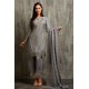 Silver Pakistani Party Suit