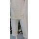 MAGNIFICENT WHITE LINEN READYMADE PAKISTANI SALWAR SUIT