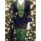 Navy Blue Printed & Embroidered Linen Winter Salwar Kameez