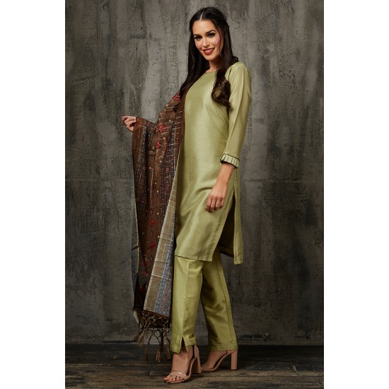 Pista Green Readymade Salwar Kameez Pakistani Designer Suit