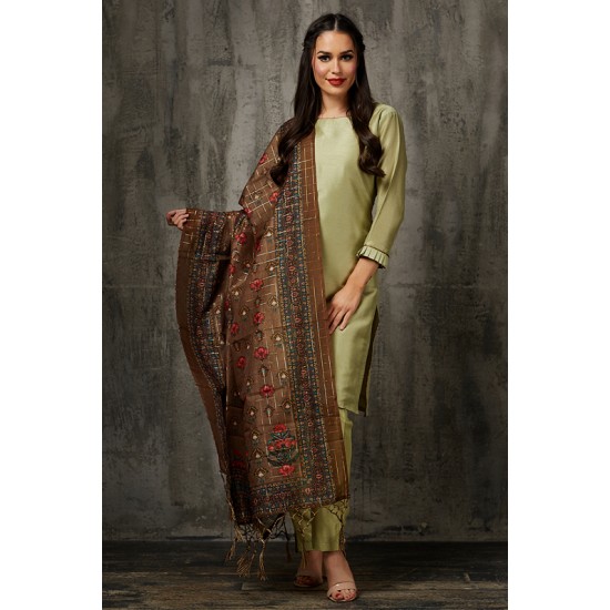 Pista Green Readymade Salwar Kameez Pakistani Designer Suit
