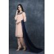 Peach & Blue Simple Casual Salwar Suit