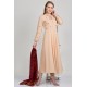 Peach Designer Frock Indian Party Dress