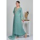 Dark Mint Front Slit Kameez Readymade Suit