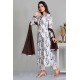 Off White Digital Printed Readymade Kurti Suit
