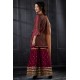 Maroon Sequin Work Wedding Party Gharara Suit