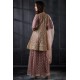 Rose Pink Net Heavy Embroidered Readymade Sharara Suit