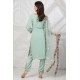 Mint Floral Party Suit Pakistani Designer Salwar Kameez