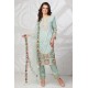 Mint Floral Party Suit Pakistani Designer Salwar Kameez
