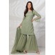 Mint Indian Designer Formal Gharara Suit