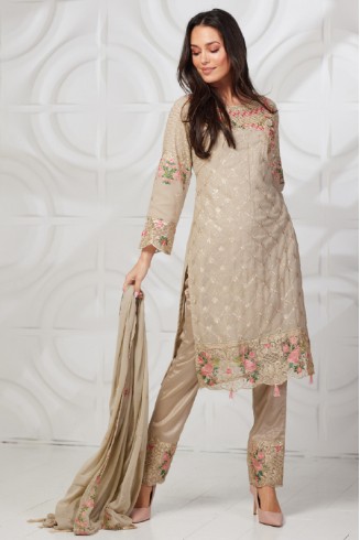 Mouse Embroidered Formal Party Salwar Suit