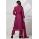 Purple Readymade Pakistani Traditional Salwar Suit