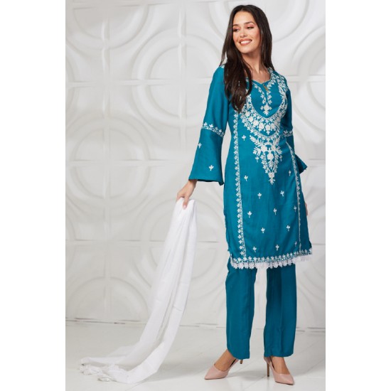 Blue Indian Party Wear Salwar Suit