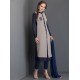 Grey Slit Dress Blue Pencil Trouser Indian Suit