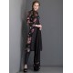 Black Floral Printed Suit Pakistani Readymade jacket Dress