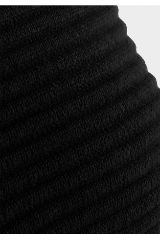 Mens Black Designer Ribbed Jumper