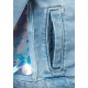 Light Blue Cowboy Girl Denim Sequin Jacket