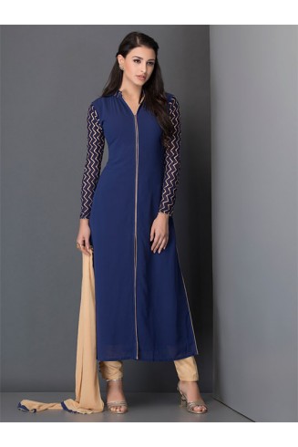 Royal Blue Dress Indian Readymade Salwar Suit