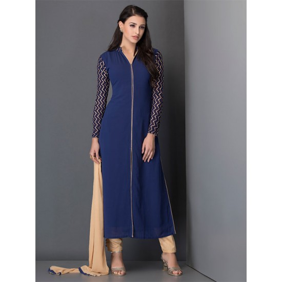 Royal Blue Dress Indian Readymade Salwar Suit