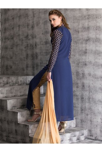 Royal Blue Dress Indian Readymade Salwar Suit